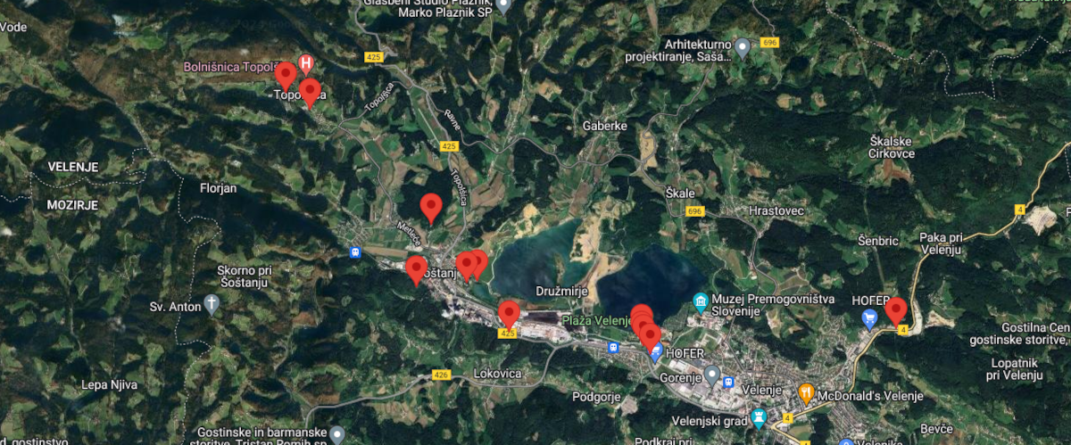  Thematic map Cycling Routes  