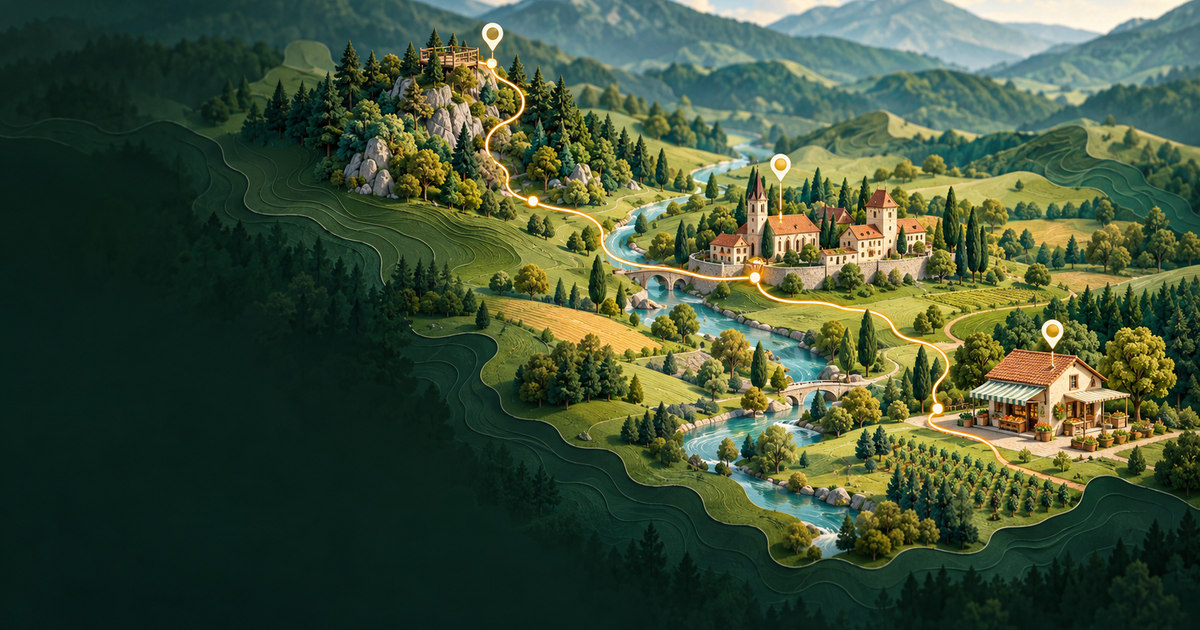 Digi map: Savinjska attractions and thematic maps