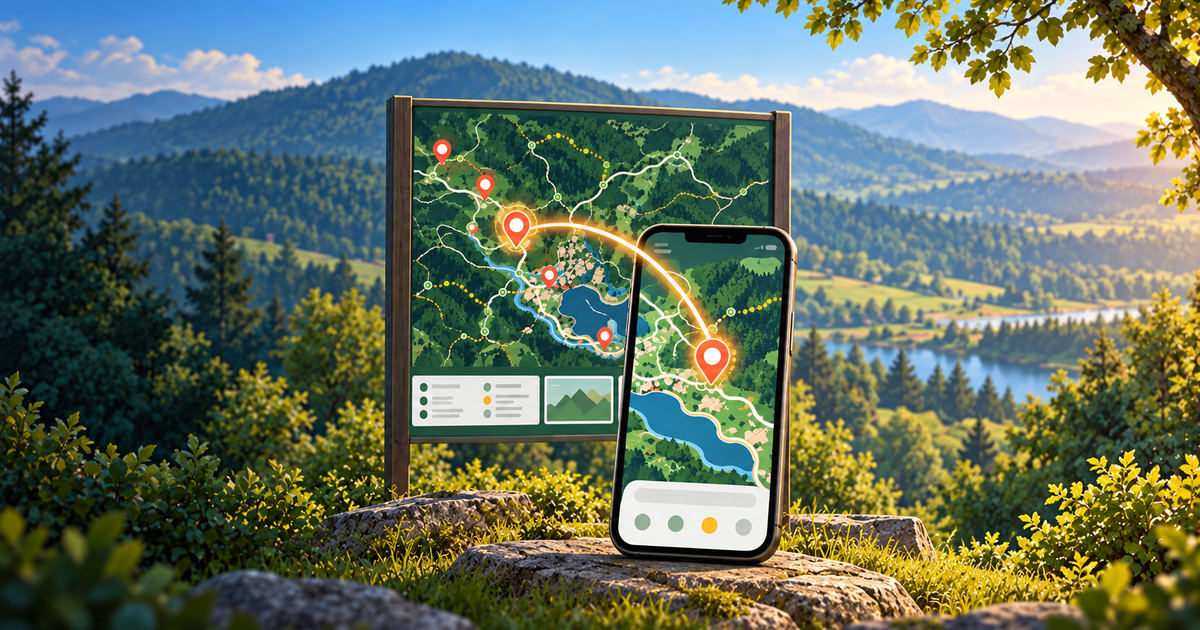 Terme Topolšica: an interactive map via QR code