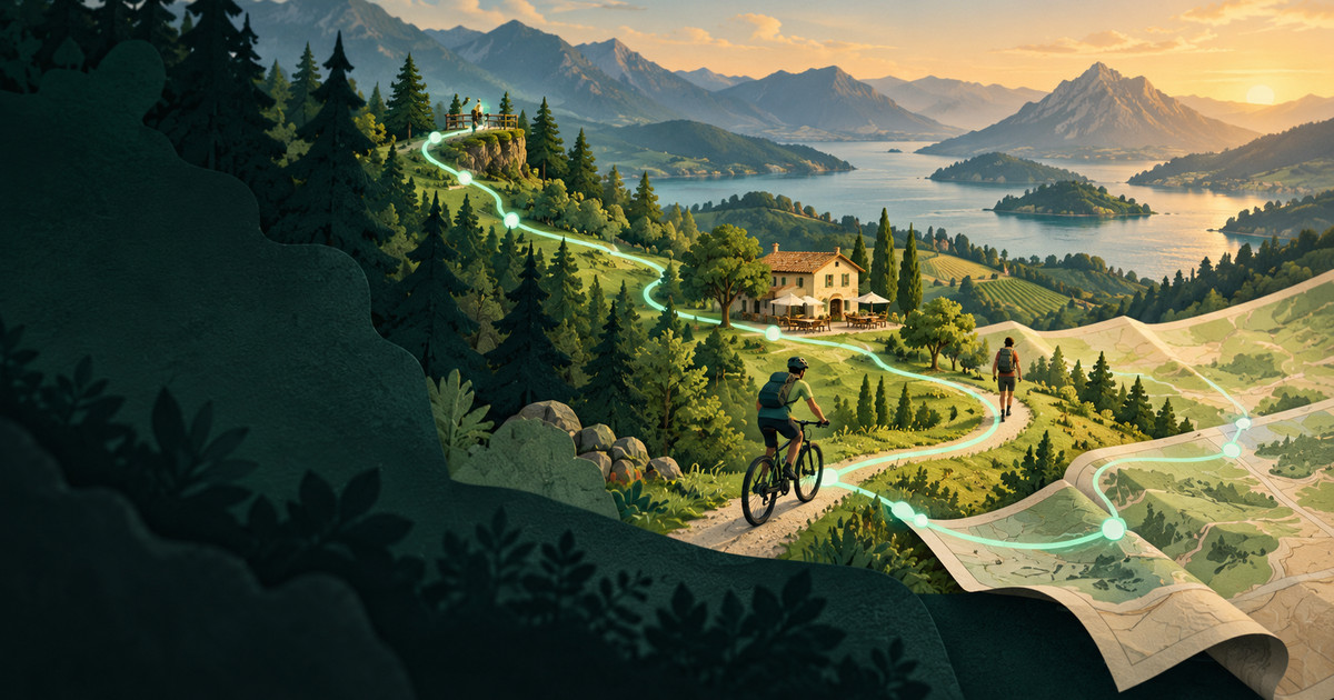 Digi Trails: interactive maps for cycling and walking