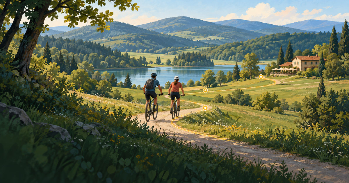 Digital cycling routes for accommodation providers