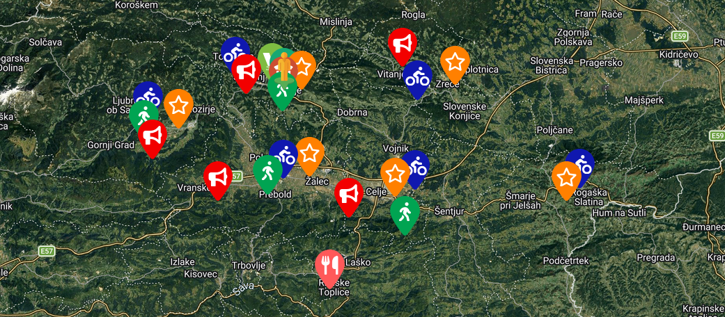 Geo kazalo KAM Savinjska dolina